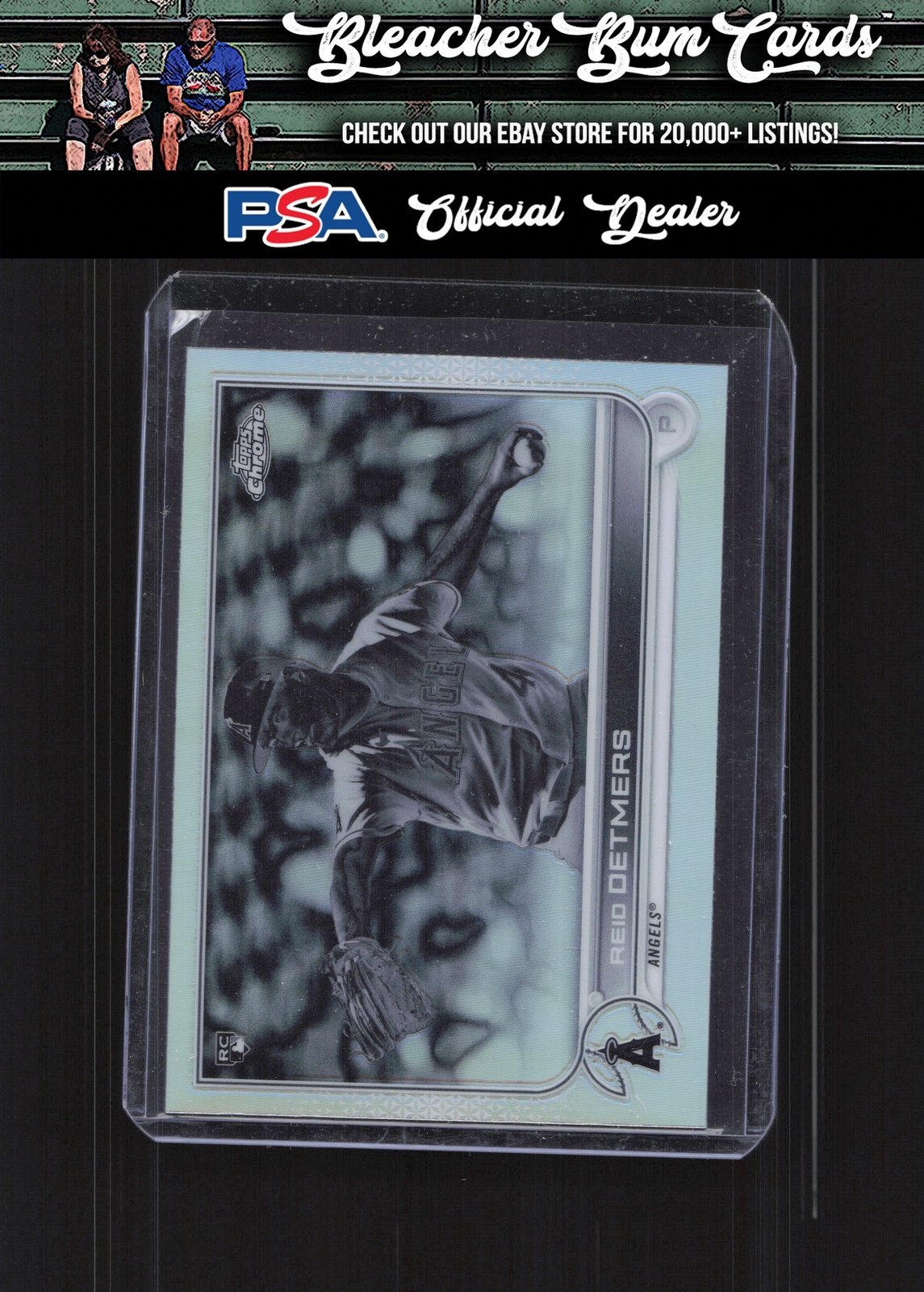 2022 Topps Chrome 79 Reid Detmers Negative Refractor RC