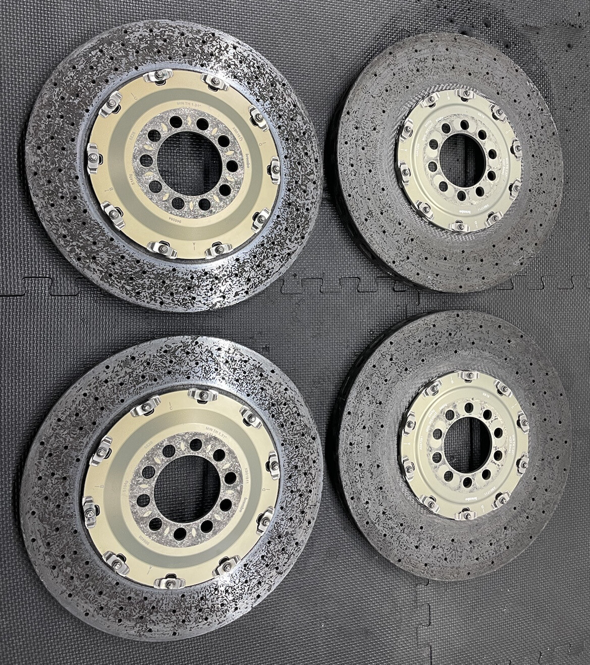 2012 458 Ferrari Challenge Carbon Ceramic Rotors (front & Rear) Very Low Miles