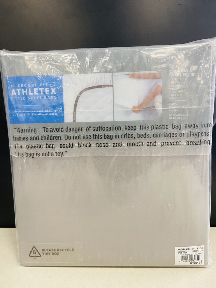 Columbia Cooling Sheet Set Temperature Balancing Sleep CKing Sheet Set