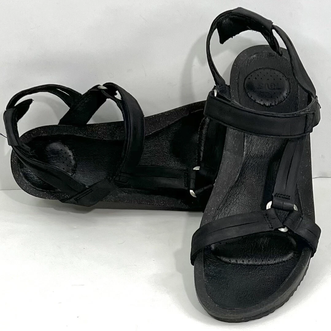 Teva Women s Ysidro Universal Leather Sandals Size 10 Black