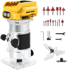 Fresa a batteria compatibile con Dewalt da 18 V batteria, 1300 W Rifilatore Fres