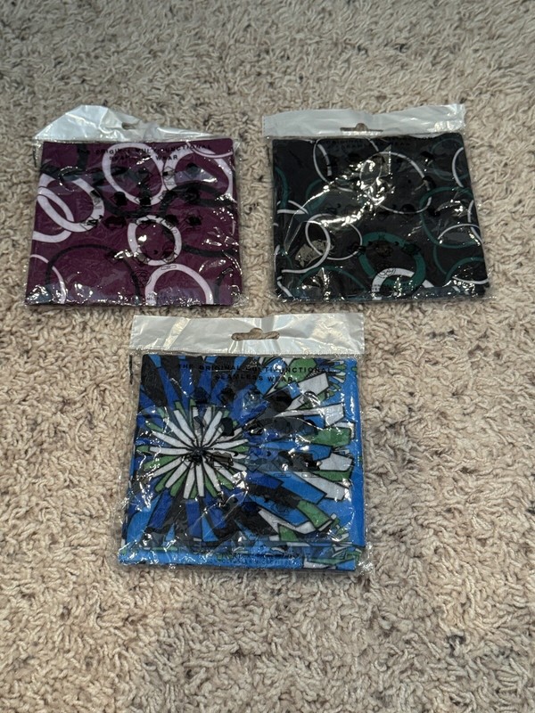 Multifunctional Seamless Wear Face Cover Bandeau Scarf Lot Of 3