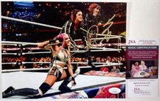 WWE NXT Dakota Kai & Iyo Sky Signed Damage Control 8x10 Photo C Auto JSA COA