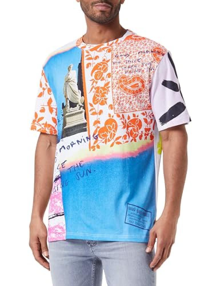 (TG. XXL) Desigual TS_Lucas T-Shirt, Materiale Finitura:, XXL Uomo - NUOVO