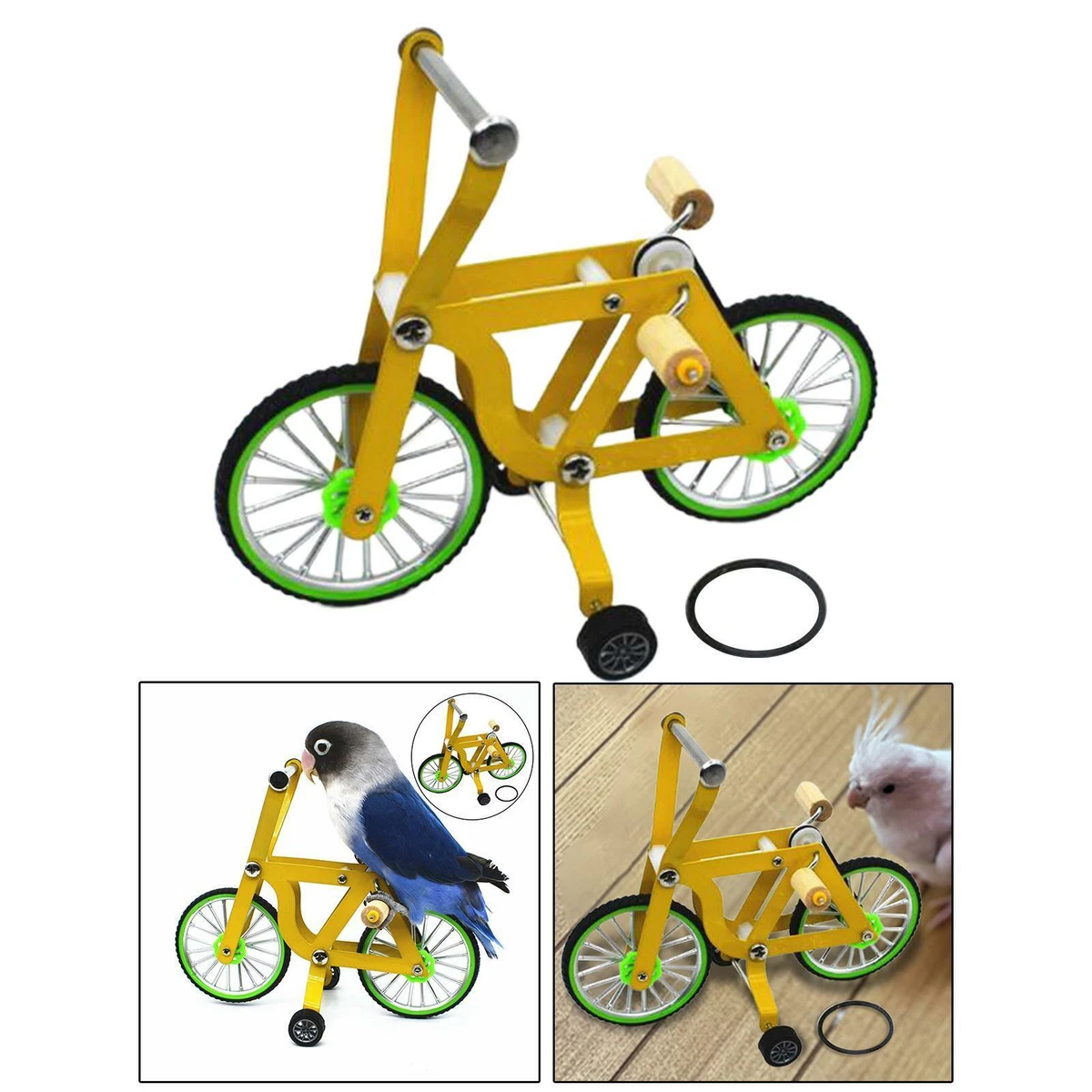 2x Bird Parrot Training Toy Puzzle Bicycle Training Talon Toy mini