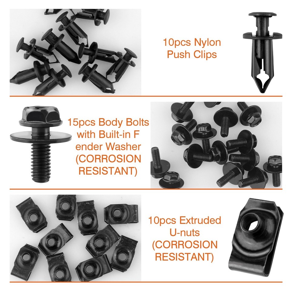 RACOONA 35PCS Car Clips,Engine Under Cover Splash Shield Guard Body RACOONA 35PCS Car Clips,Engine Under Cover Splash Shield Guard Body