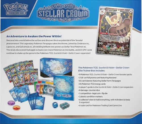 OPEN BOX - Pokémon TCG Scarlet & Violet Stellar Crown Elite Trainer - Picture 8 of 9