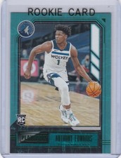 ANTHONY EDWARDS ROOKIE CARD Minnesota Basketball PLAYBOOK GREEN VERSION RARE RC