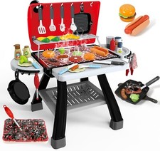 35pcs Kitchen Toy Set, Toy BBQ Grill Set, Cooking Toy Set, Little Chef Play, Kid