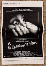 HE KNOWS YOU'RE ALONE 1980 MOVIE PRESSBOOK DON SCARDINO