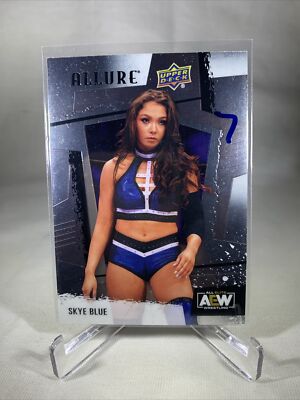 2022 Upper Deck AEW Allure Skye Blue Rookie RC #66 All Elite Wrestling