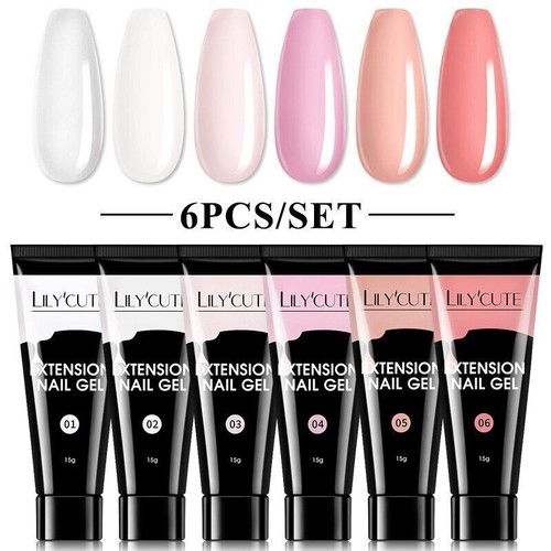 Set Gel Unghie 6W Lampada LED Set Completo Manicure Vernis Semi Permanente Prolunga Rapida - Foto 83 di 95