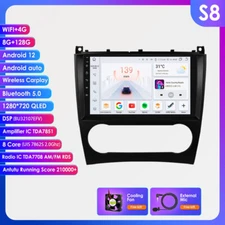 9" Android 8+128GB Car Radio Stereo GPS Nav For Mercedes CLK Class W209 CLC W203