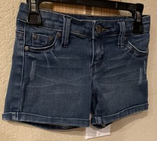 Tractr Girls Blue Denim Stretch Shorts Size 7