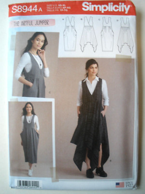 Simplicity Pattern 8944 THE ARTFUL JUMPER ( in 4 Styles) Pockets  Sz 6-24 Uncut
