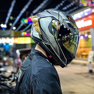 DOT Approved Motorcycle Helmet Racing Double Visor Full Face Motocross Helmets