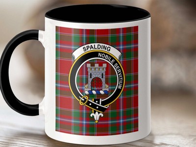 Spalding Clan Scottish Tartan Crest Mug