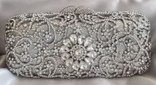 Lavish Yourself With Jewels Handbag Purse Christal Couture W- Swarovski Crystal