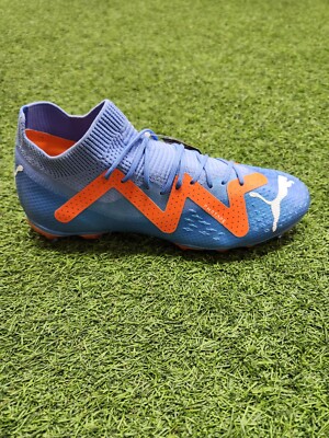Puma Future Pro Fg Men's Soccer Shoes Blue Glimmer-Puma White