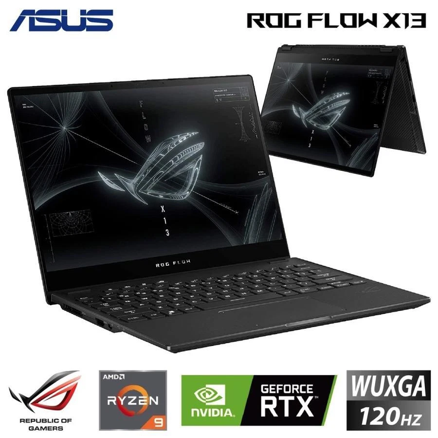 ASUS ROG Flow X13 GV301QE RTX 3050 Ti Gaming Touch Ryzen9 5900HS RAM16G  SSD512G - Image 3 of 4