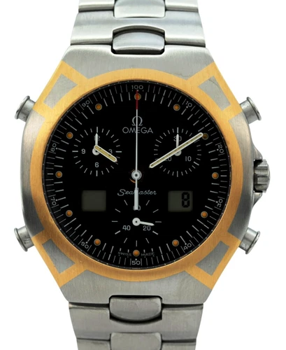 Omega 37.5mm Polaris Seamaster Ani-Digi Chronograph 1670 Watch! Ref: 386.1231.1!