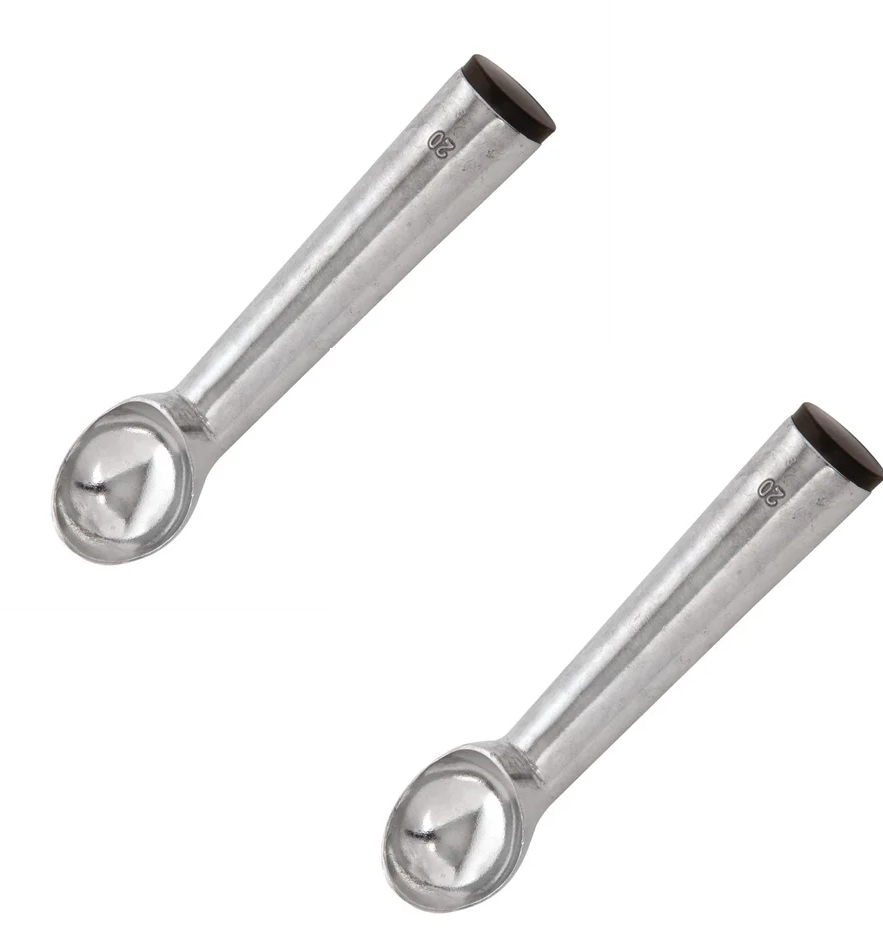 SET OF 2 Commercial colour coded Ice Cream Scoop 2oz Brown Cap Next Day Delivery