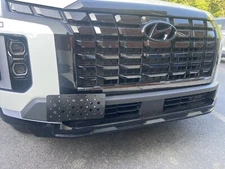 Front Bumper Tow Hook License Plate Mount Bracket For Hyundai Palisade 2023-2025