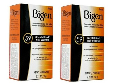 Bigen 59 - Permanent Powder Hair Color Oriental Black (2 PACK)