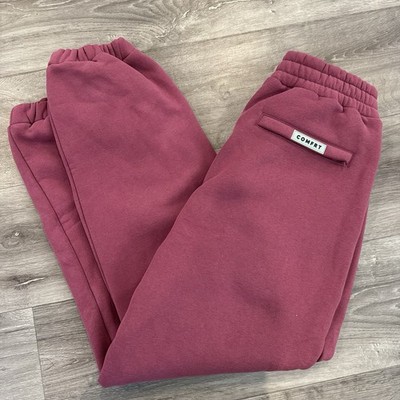 Comfrt Minimalist Sweatpants Berry Jogger Pants Size L Unisex Relaxed Fit New