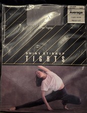 NWT VTG 80's Shiny- Stirrup Aerobics Tights - JCPENNEY's - Gray - Average
