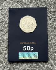 2021 Dinosaur 50p Fifty Pence Coin Temnodontosaurus Uncirculated Rare Royal Mint
