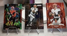Joe Burrow Cincinnati Bengals- 3 Card Lot- #57, #25, Red Winter /299