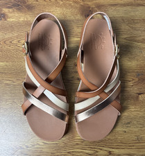 Skechers Bobs Desert Kiss Adjustable Strappy Sandals Chestnut Size 8