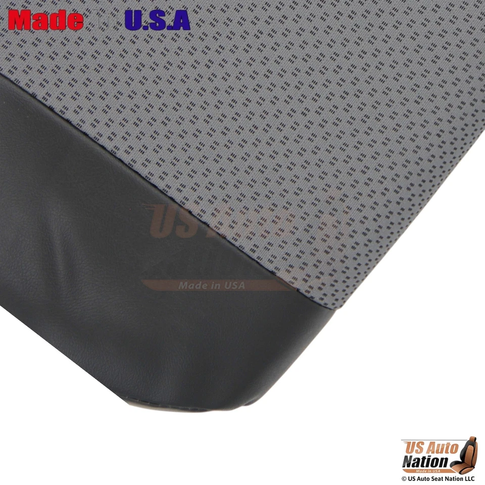 Cubiertas inferiores de cuero sintético/tela para Dodge Sprinter 2007-2009 2 tonos negro/gris Foto 4 de 4