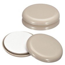 Furniture Sliders, 4Pcs 2" - Plastic Self-adhesive Round Sliding Pads Grey 