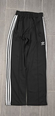 Adidas Originals Trainingshose XS Damen Schwarz Wide Leg Vintage Trackpants