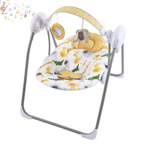 Baby Swing pour bébé, Newborn Swing avec musique,5 Niveaux de vitesse, Réglage de la durée,Sof