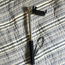 Telescopic Monopod Selfie Stick Metal w/ Smartphone Holder, Wrist Strap