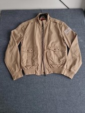 Levis Coat Jacket Men M Khaki Tan Military Style Barn Chore, Cotton