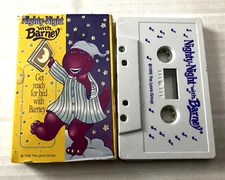 rare Nighty Night with Barney The Dinosaur Cassette Tape 1995 The Lyons Group