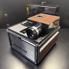 Bell and Howell Slide Cube Projector With Lid. Tested  