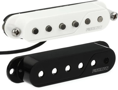 Fishman Fluence Single Width Pickup - Both Black and White Cap