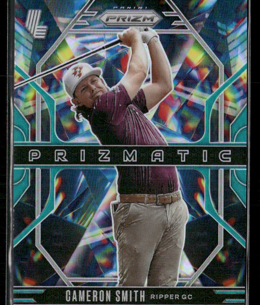 Cameron Smith 2025 Panini Prizm LIV Prizmatic Prizms Teal #14 SN Liv Golf