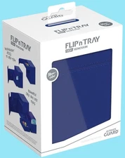 ULTIMATE GUARD FLIP n TRAY 133+ BLUE XENOSKIN MONOCOLOR DECK CASE Card Box ccg