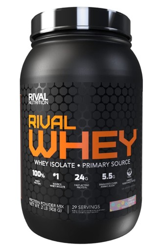 Rivalus Rivalwhey – Fruity Cereal 2lb - 100% Whey Protein, Whey Protein Isola...
