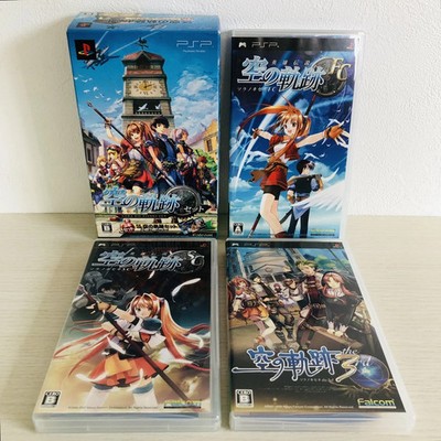 PSP Sora No Kiseki set of 3 PlayStation Potable Falcom Japan