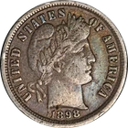 1898-P Barber Dime