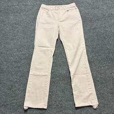 Lauren Jeans Co. Ralph Lauren Womens Straight Leg Size 6 Beige Mid Rise Casual