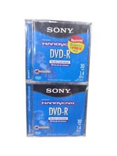 Sony Handycam DVD-R 1.4GB 30 Min Mini DVD Discs 6 Pack Sealed AccuCORE