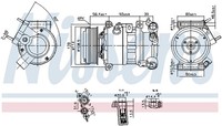 Kompressor Klimaanlage ** First FIT ** Nissens 890599 12V FüR Opel Combo K9 Tour